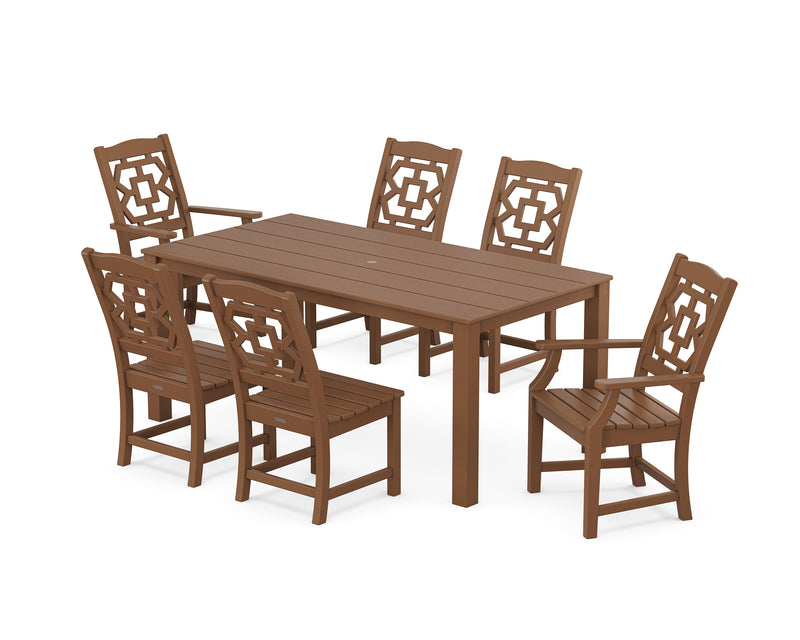 Polywood: Chinoiserie 7-Piece Parsons Dining Set