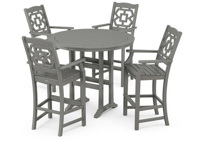 Polywood: Chinoiserie 5-Piece Round Bar Set