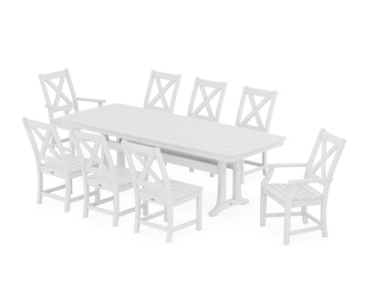 Polywood: Braxton 9-Piece Dining Set with Trestle Legs