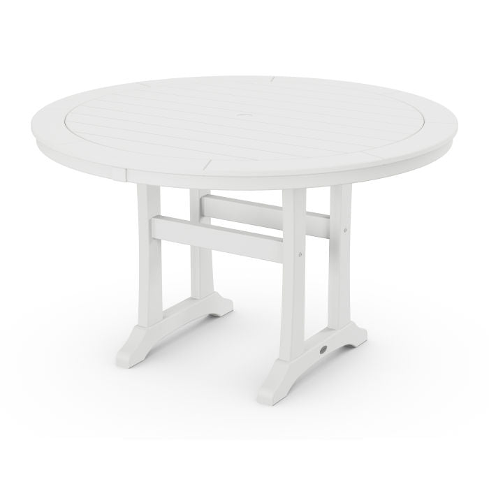 Polywood: Nautical Trestle 48" Round Dining Table