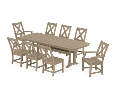 Polywood: Braxton 9-Piece Dining Set with Trestle Legs