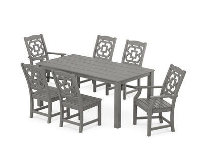 Polywood: Chinoiserie 7-Piece Parsons Dining Set