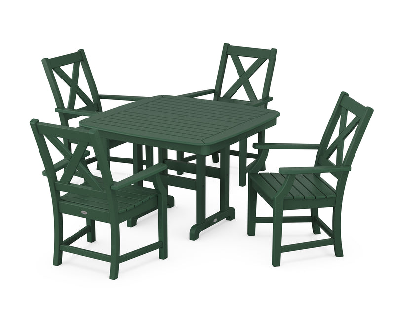 Polywood: Braxton 5-Piece Dining Set with Trestle Legs