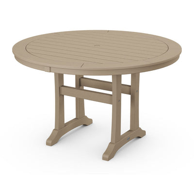 Polywood: Nautical Trestle 48" Round Dining Table