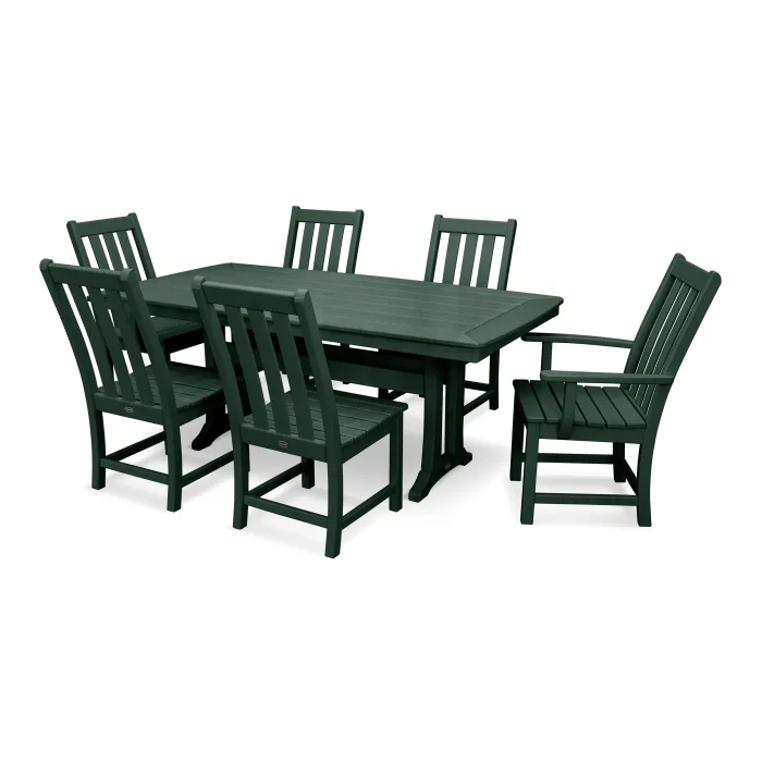 Polywood: Vineyard 7-Piece Dining Set with Trestle Legs