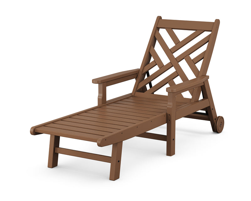 Polywood: Chippendale Chaise with Arms and Wheels