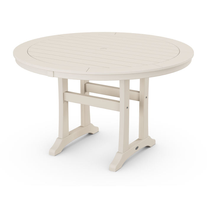 Polywood: Nautical Trestle 48" Round Dining Table