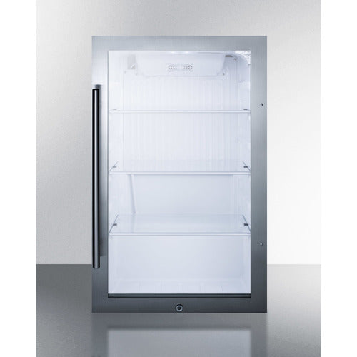 Summit Appliance: 19" Outdoor Refrigerator w/ Shallow Depth & Glass Door