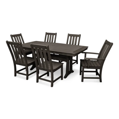 Polywood: Vineyard 7-Piece Dining Set with Trestle Legs