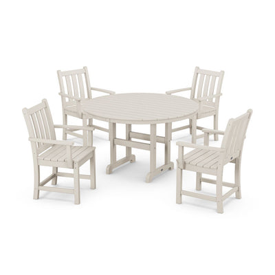 Polywood: Traditional Garden 5-Piece Round Farmhouse Dining