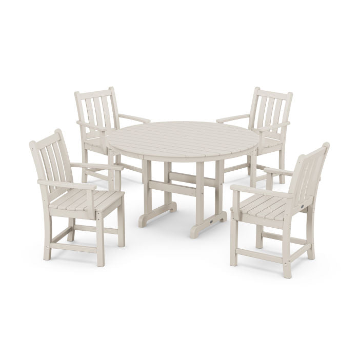 Polywood: Traditional Garden 5-Piece Round Farmhouse Dining