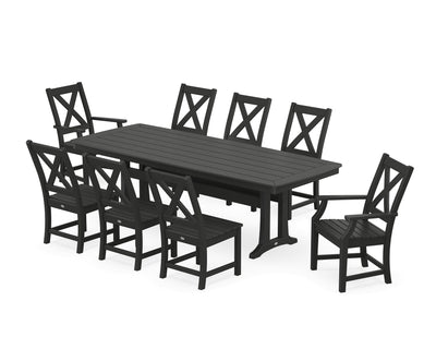 Polywood: Braxton 9-Piece Dining Set with Trestle Legs