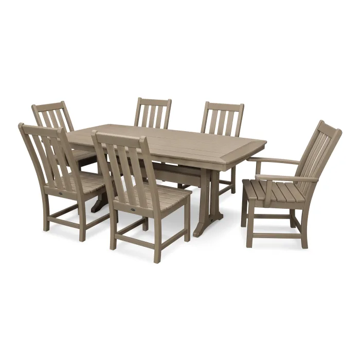 Polywood: Vineyard 7-Piece Dining Set with Trestle Legs