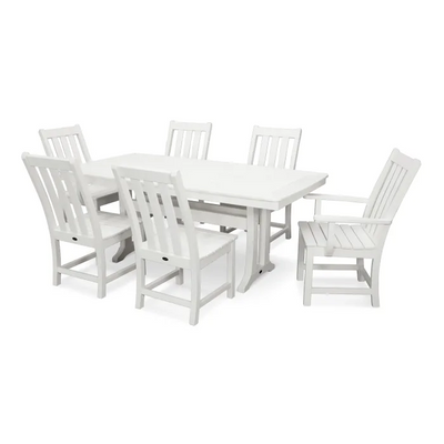 Polywood: Vineyard 7-Piece Dining Set with Trestle Legs