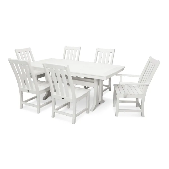 Polywood: Vineyard 7-Piece Dining Set with Trestle Legs