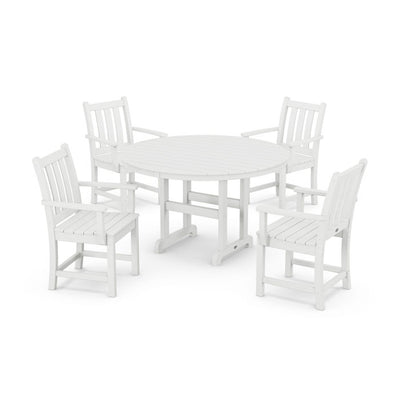 Polywood: Traditional Garden 5-Piece Round Farmhouse Dining