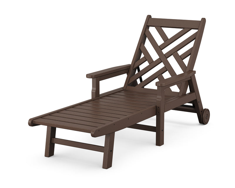 Polywood: Chippendale Chaise with Arms and Wheels