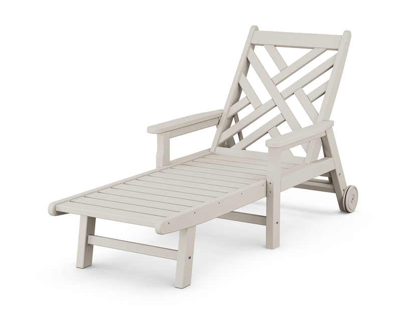 Polywood: Chippendale Chaise with Arms and Wheels
