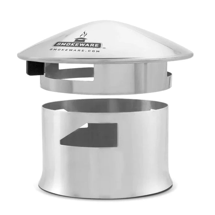 Smokeware: Stainless Chimney Cap for Kamado joe