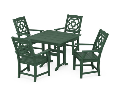 Polywood: Chinoiserie 5-Piece Farmhouse Dining Set