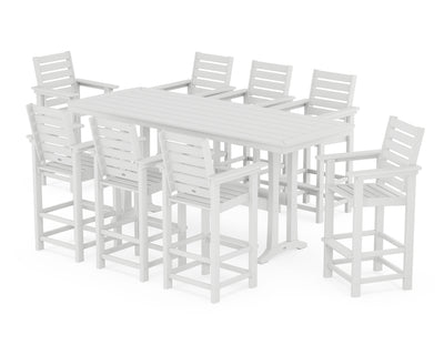 Polywood: Captain 9-Piece Bar Set with Trestle Legs
