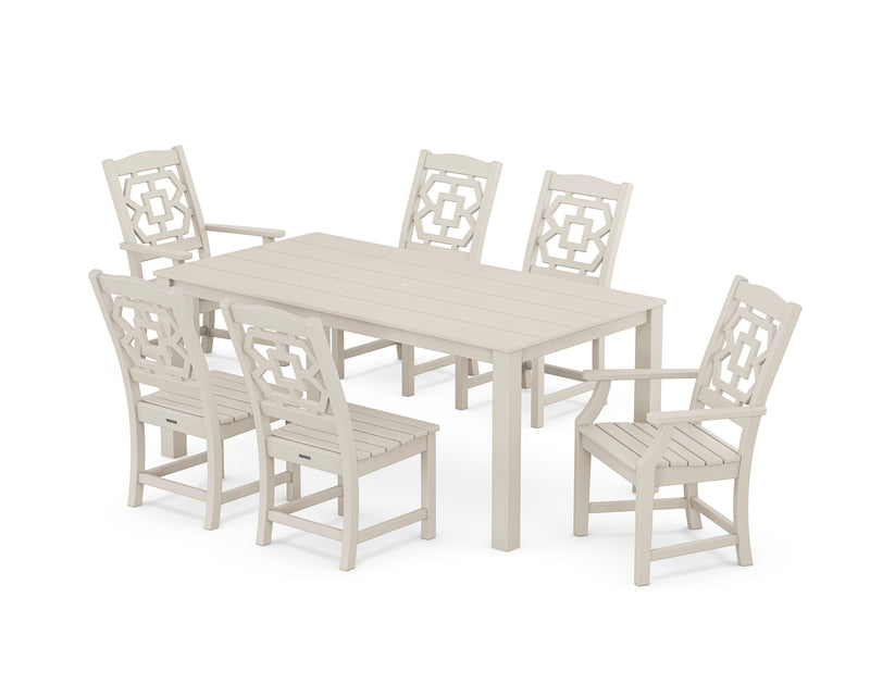 Polywood: Chinoiserie 7-Piece Parsons Dining Set
