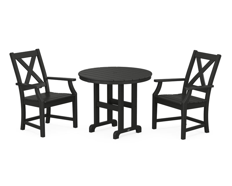 Polywood: Braxton 3-Piece Round Dining Set