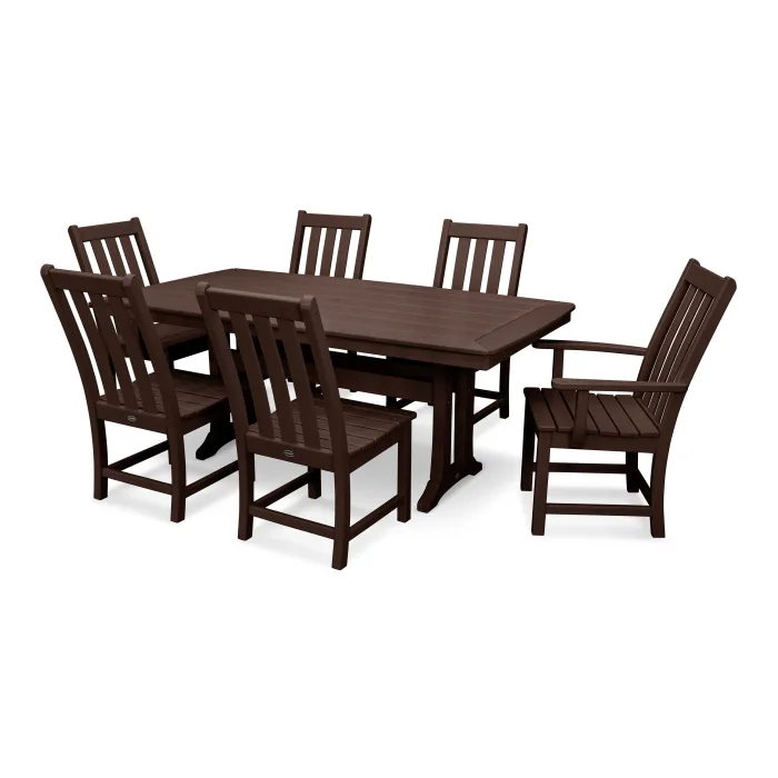 Polywood: Vineyard 7-Piece Dining Set with Trestle Legs