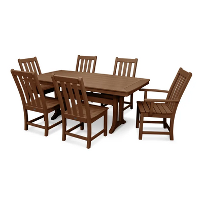 Polywood: Vineyard 7-Piece Dining Set with Trestle Legs