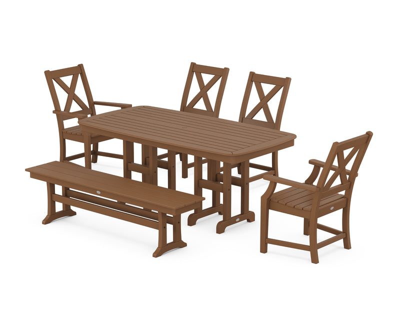 Polywood: Braxton 6-Piece Dining Set with Bench
