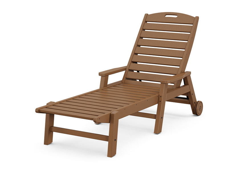 Polywood: Nautical Chaise with Arms & Wheels