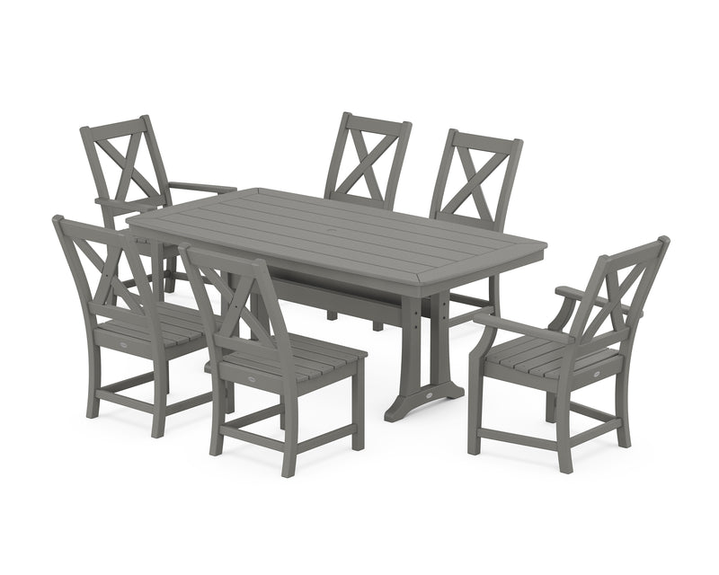Polywood: Braxton 7-Piece Dining Set with Trestle Legs