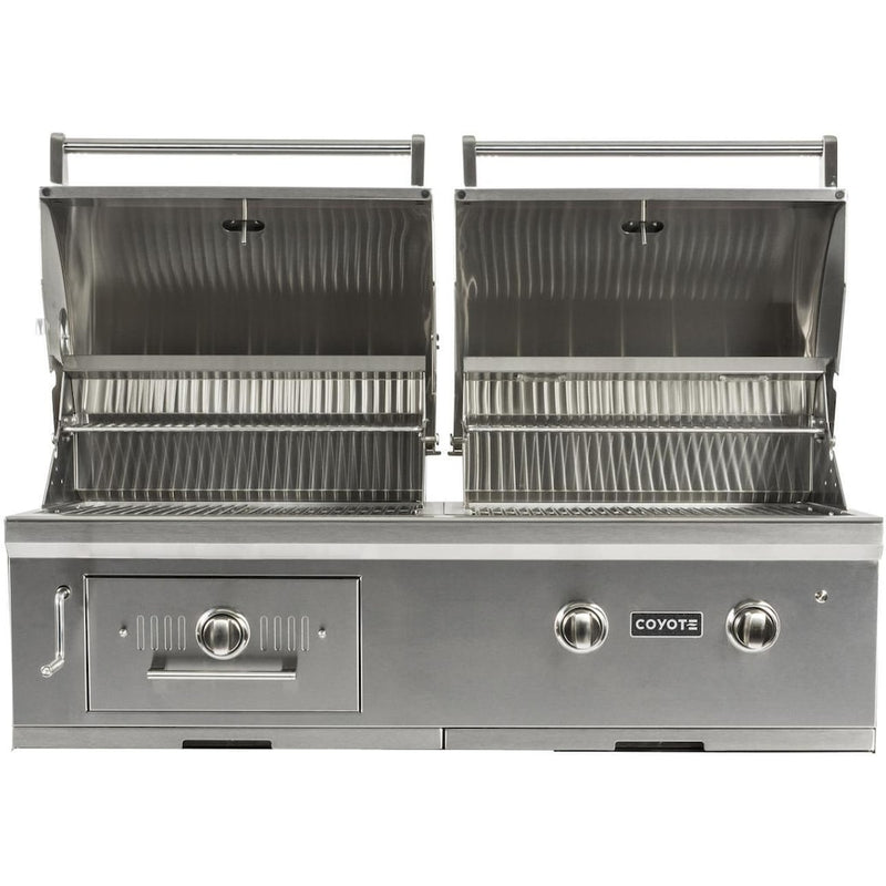 Coyote Grills: 50" Coyote Centaur Hybrid Gas & Charcoal Grill