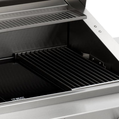 TEC Grills: 26" Patio On Stainless Pedestal With Side Shelves (46")