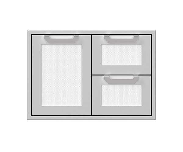 Hestan: 36" Double Drawer and Storage Door Combo