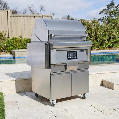Coyote Grills: 28" Coyote Pellet Grill on Cart
