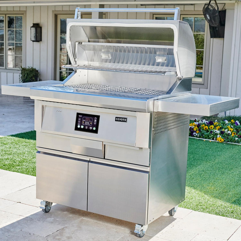 Coyote Grills: 36" Coyote Pellet Grill on Cart