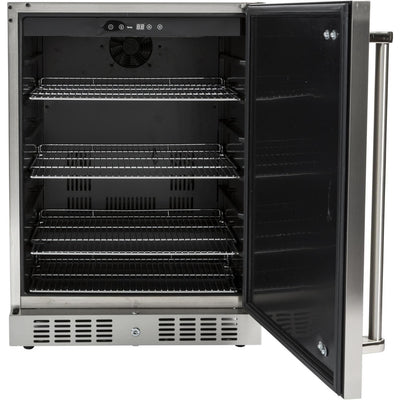 Coyote Grills: 24" Built-in Outdoor Refrigerator, Right Hinge