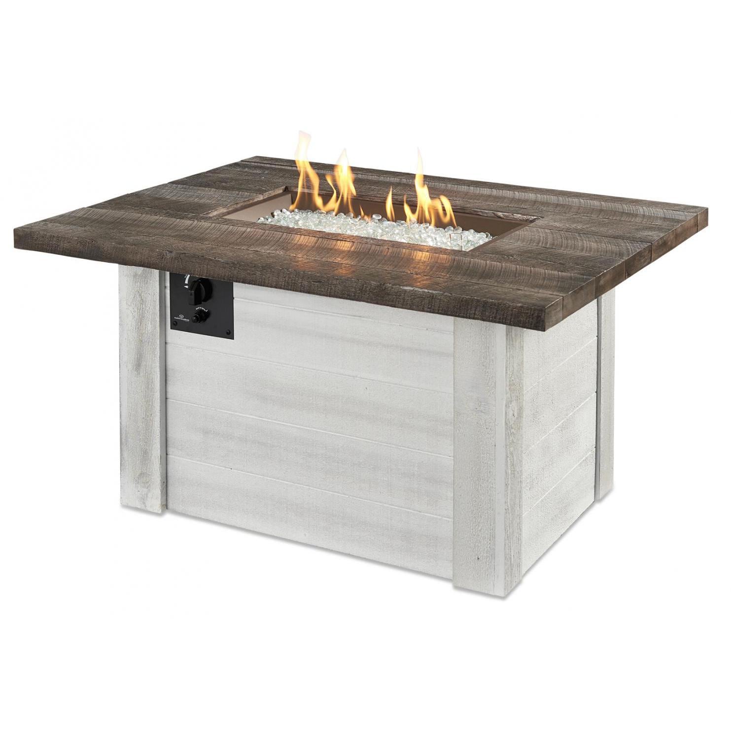 Outdoor GreatRoom: Alcott Rectangular Gas Fire Pit Table