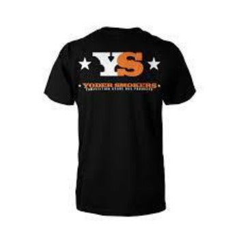 Yoder Smokers: YS Logo Black T-Shirt (Medium)