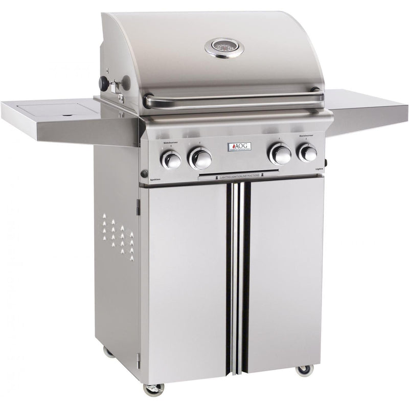 American Outdoor Grill: 24" AOG Grill on Cart, w/ Lights