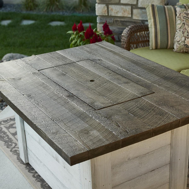 Outdoor GreatRoom: Alcott Rectangular Gas Fire Pit Table
