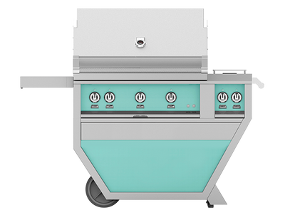 Hestan:  42" Deluxe Cart Grill with Side Burner