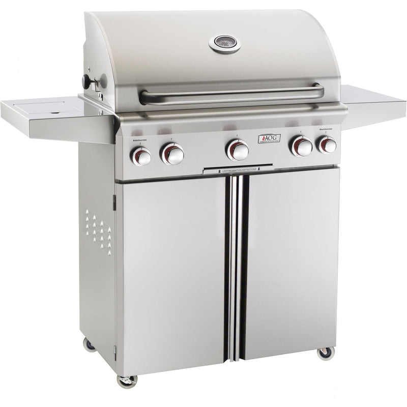 American Outdoor Grill: 30" AOG Grill on Cart, w/ Rotisserie & Side Burner