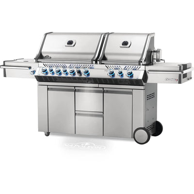 Napoleon:   Prestige Pro 825 Gas Grill With Power Side Burner, Infrared Rear & Bottom Burners