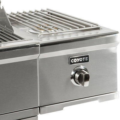 Coyote Grills:  Single Side Burner for Carts; Natural Gas : C and S-SERIES AND HYBRID ACCESSORY