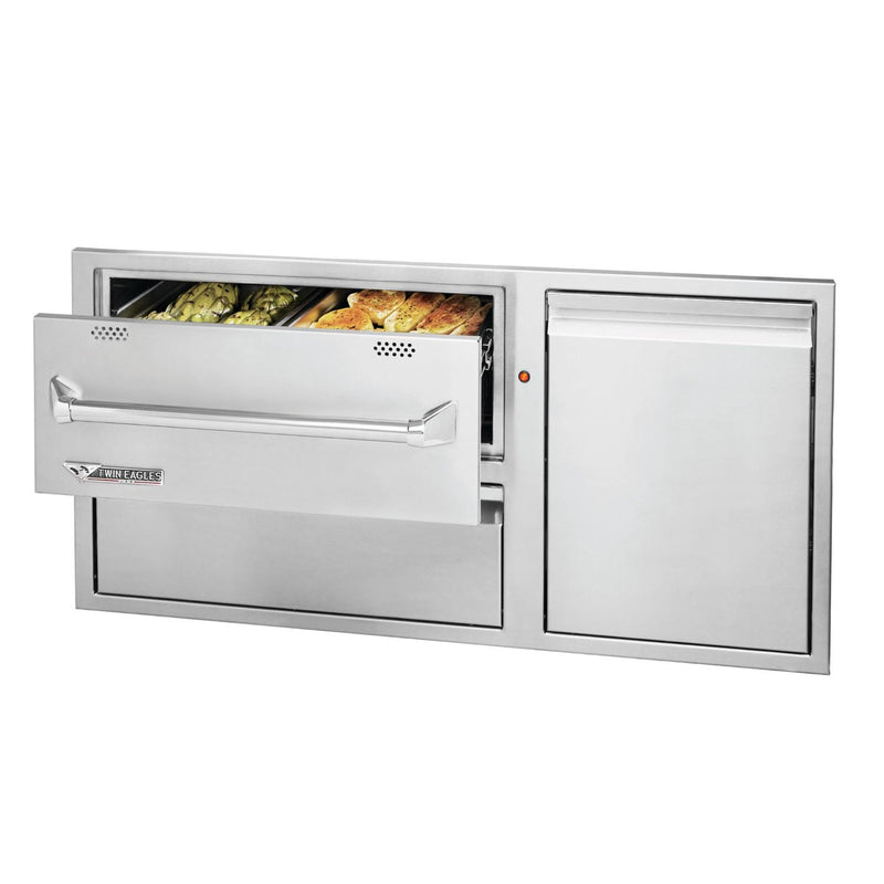 Twin Eagles: 42" Door/Drawer Combo w/ Electric Warming Drawer