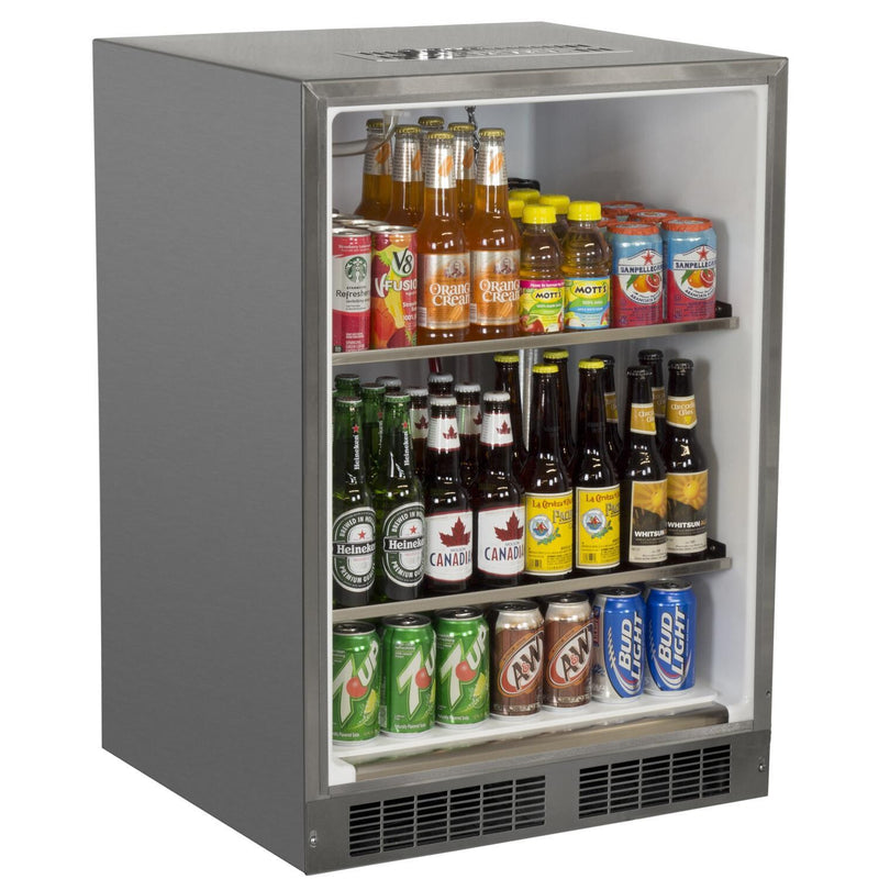 Marvel Refrigeration: 24" Outdoor Dispenser, Stainless Steel Door, Lock, Reversible Door
