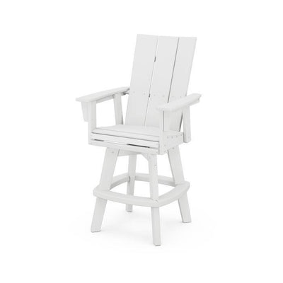 Polywood: Modern Curveback Adirondack Swivel Bar Chair