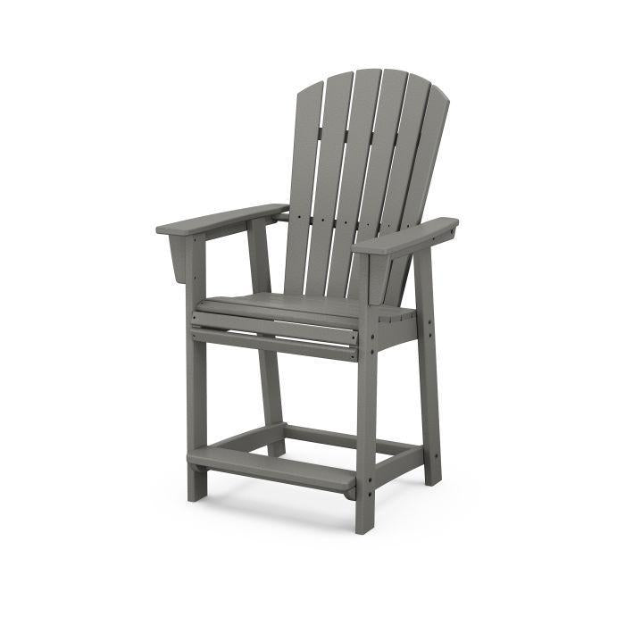 Polywood: Nautical Curveback Adirondack Counter Chair